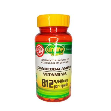 VITAMINA B12 CIANOCOBALAMINA UNILIFE 60 CáPS