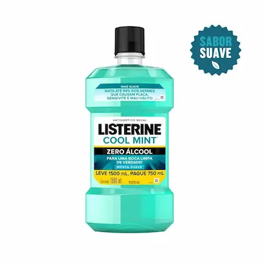 ANTISSéPTICO BUCAL LISTERINE ZERO 1,5L