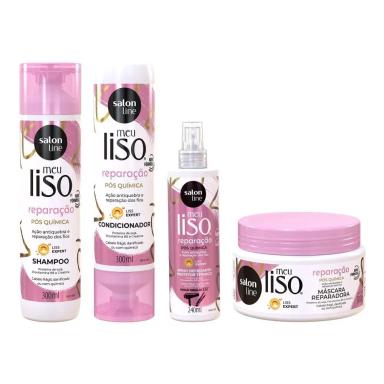 KIT MEU LISO REPARAçãO COM SPRAY PROTETOR TéRMICO