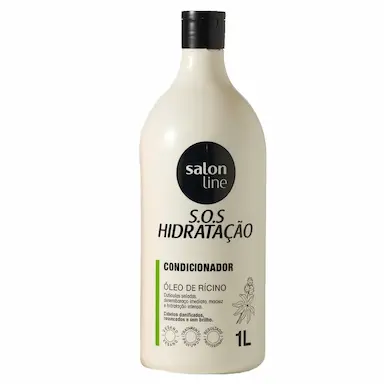 CONDICIONADOR S.O.S HIDRATAçãO ÓLEO DE RíCINO SALON LINE 1 LITRO