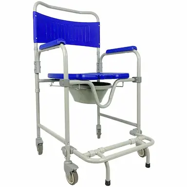 CADEIRA DE BANHO HIGIêNICA COM COMADRE D45 IDOSO ATé 150KG