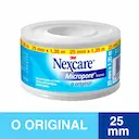 Fita Micropore Nexcare Original Branco com 1 rolo de 25mmx1,35m Fita para Curativo Transparente Nexcare com 1 rolo de 25mm x 1,35m 