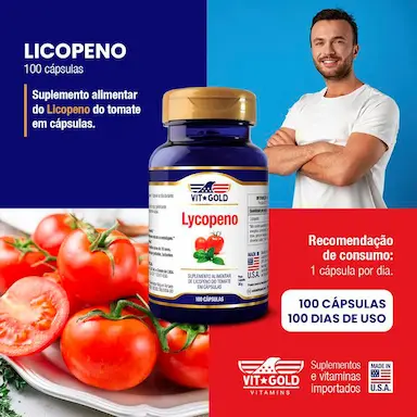 Kit 2x Licopeno Vitgold 100 cápsulas
