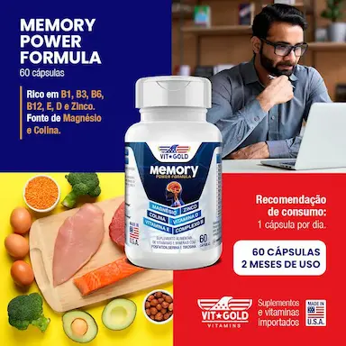 Kit 2x Memory Power Formula Vitgold 60 Cápsulas