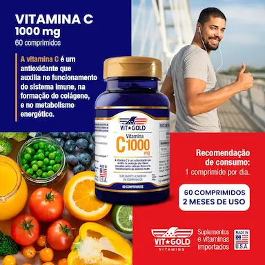 VITAMINA C 1000 MG VITGOLD 60 COMPRIMIDOS