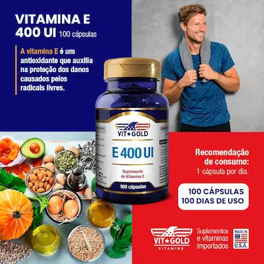 VITAMINA E 400 UI VITGOLD 100 CáPSULAS