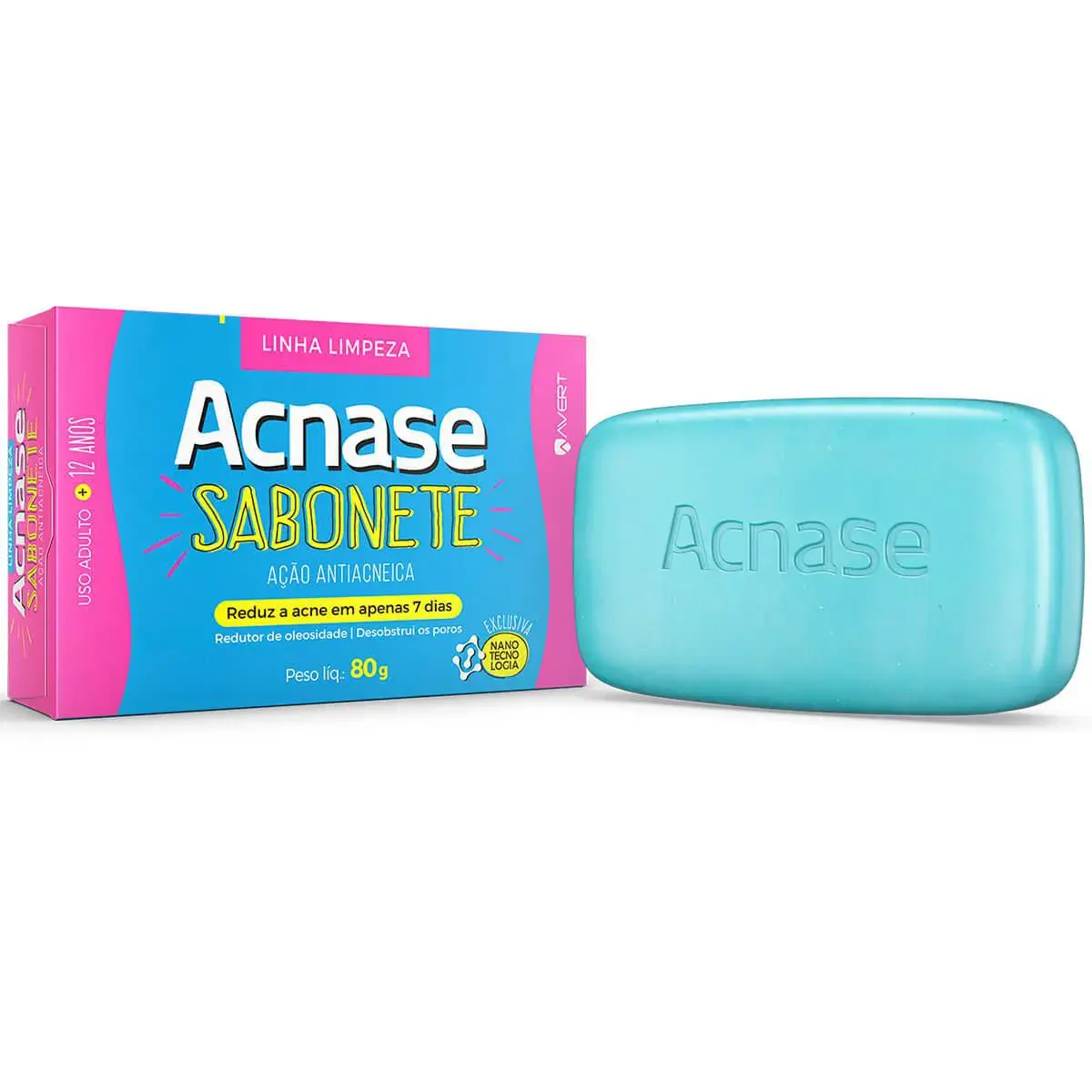 Sabonete em Barra Acnase Ação Antiacneica com 80g