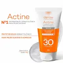 Protetor Solar Facial Darrow Actine Antioleosidade Sem Cor FPS 30 com 120g