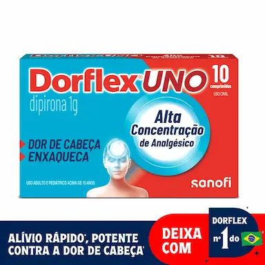Dorflex UNO Dipirona 1g 10 comprimidos