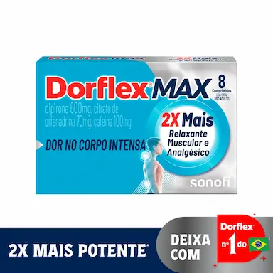 Dorflex MAX Analgésico e Relaxante Muscular 8 comprimidos