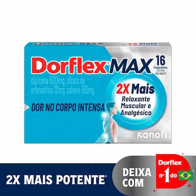 Dorflex MAX Analgésico e Relaxante Muscular 16 comprimidos