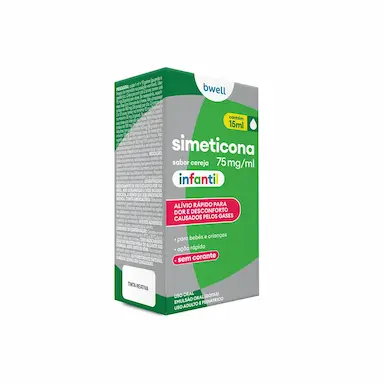 Simeticona bwell Infantil 75mg/ml Sabor Cereja 15ml