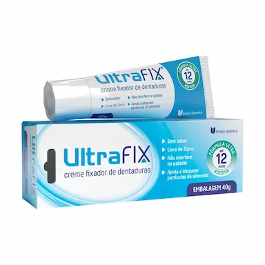 Creme Fixador de Dentadura UltraFix Sem Sabor 40g