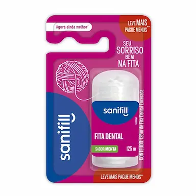 Fita Dental Sanifill com 1 unidade de 125m
