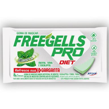 Freegells Pró Gum Diet Menta 8g
