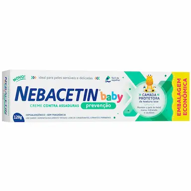 Creme para Assaduras Nebacetin Baby Prevenção 120g
