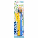 Escova de Dente Infantil Curaprox DuoSmart 6+ Anos Ultra Macia Cor Variada com 2 unidades