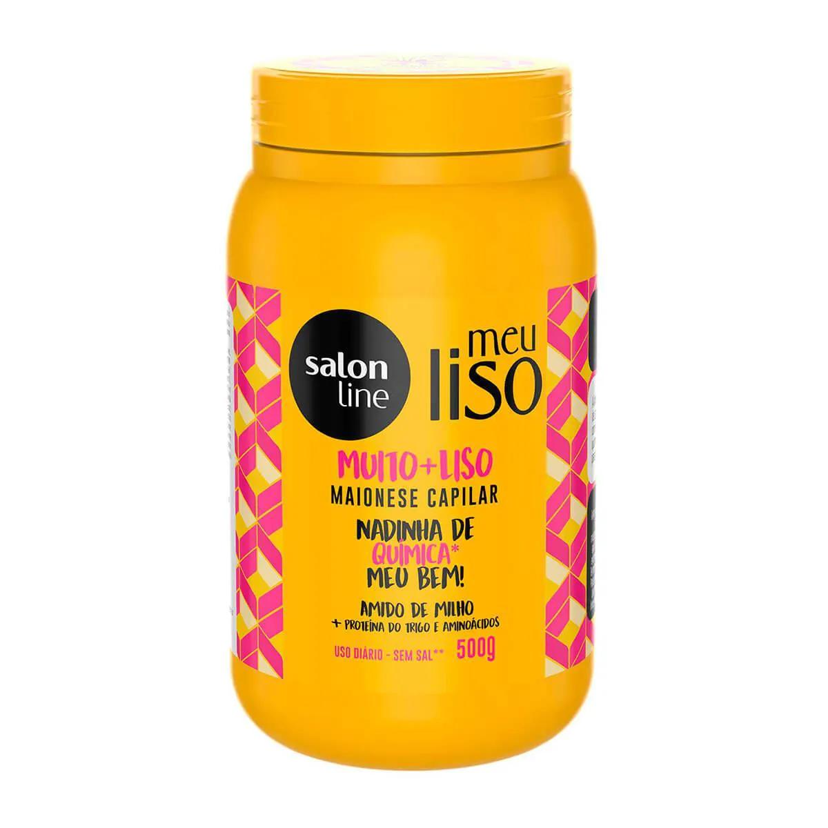 Máscara Maionese Capilar Salon Line Meu Liso com 500g