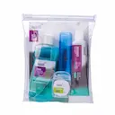 Kit de Viagem Needs Oral Care com 1 Escova de Dente + 1 Fio Dental de 25m + 1 Pasta de Dente de 50g + 1 Enxaguante Bucal de 60ml
