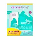 Kit Sabonete Íntimo Líquido Dermafeme Fresh com 2 unidades de 200ml cada