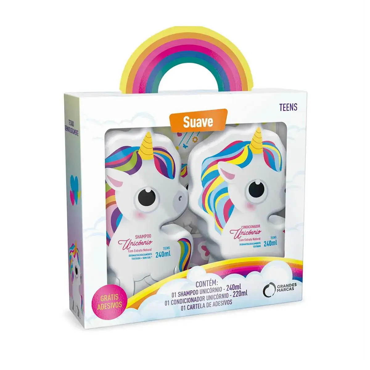 Kit Biotropic Unicórnio Suave Shampoo com 240ml + Condicionador com 220ml + Brinde