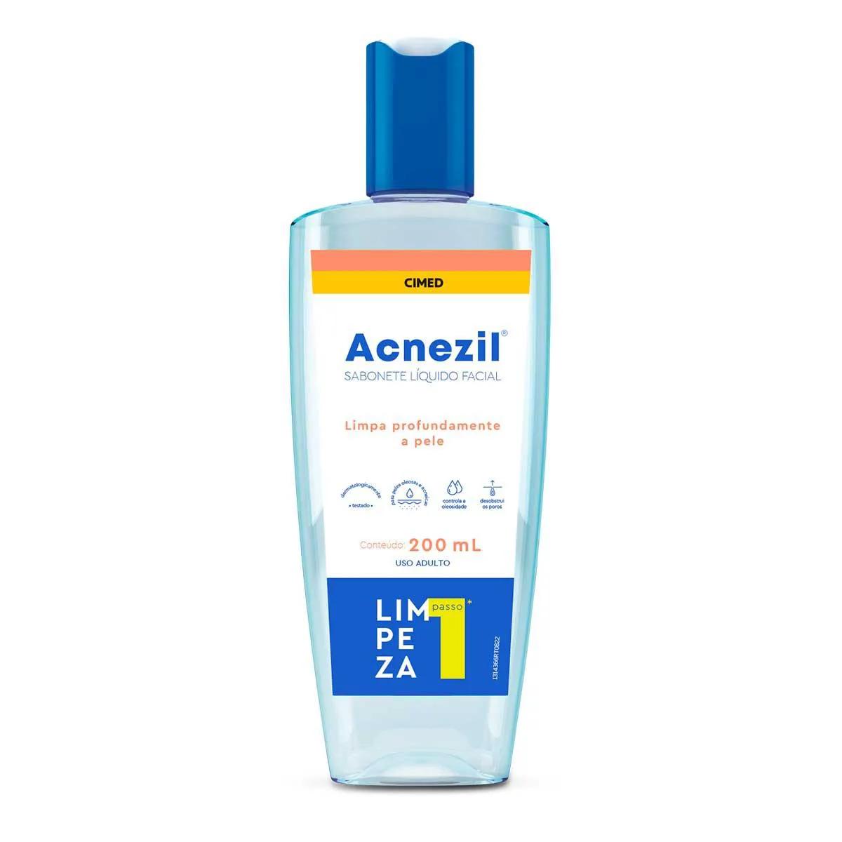 Sabonete Líquido Facial Acnezil 200ml