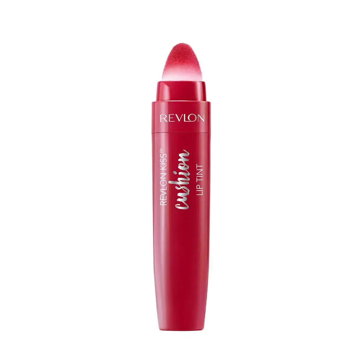 Batom Revlon Kiss Cushion Lip Tint Cor Crimsons Feels com Ponta de Pelúcia com 5,32ml