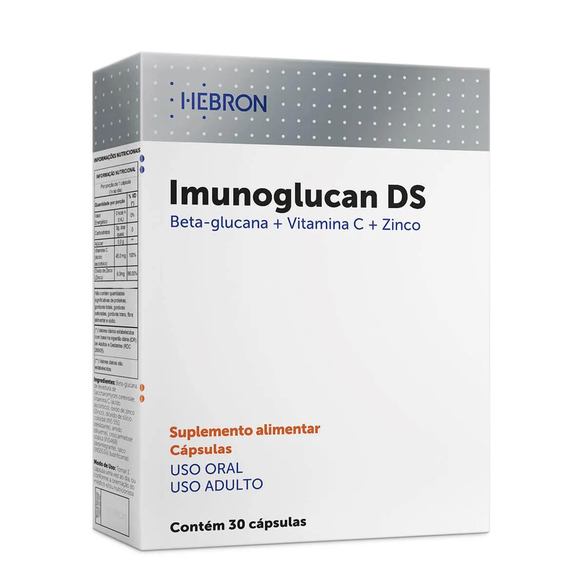 Suplemento Alimentar Imunoglucan DS com 30 cápsulas