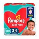 Fralda Pampers Supersec XXG - 34 Unidades