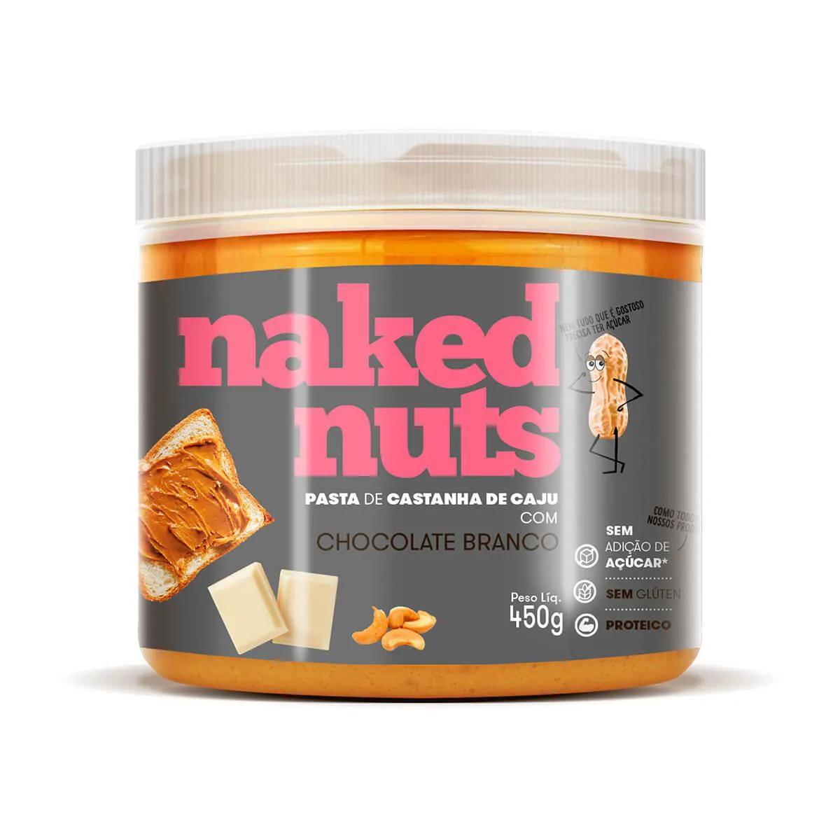 Pasta de Castanha de Caju Naked Nuts Chocolate Branco com 450g