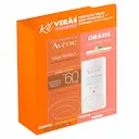 Kit Verão Avène Protetor Solar Facial Mat Perfect Fluido com Cor FPS 60 + Água Termal