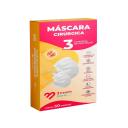 Máscara Cirúrgica Descartável Camada Tripla 3 Health Care com 50 unidades