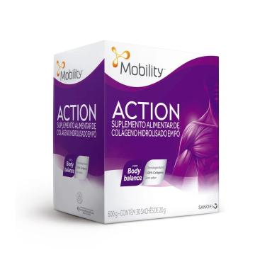 Suplemento Alimentar de Colágeno Hidrolisado em Pó Mobility Action com 30 sachês