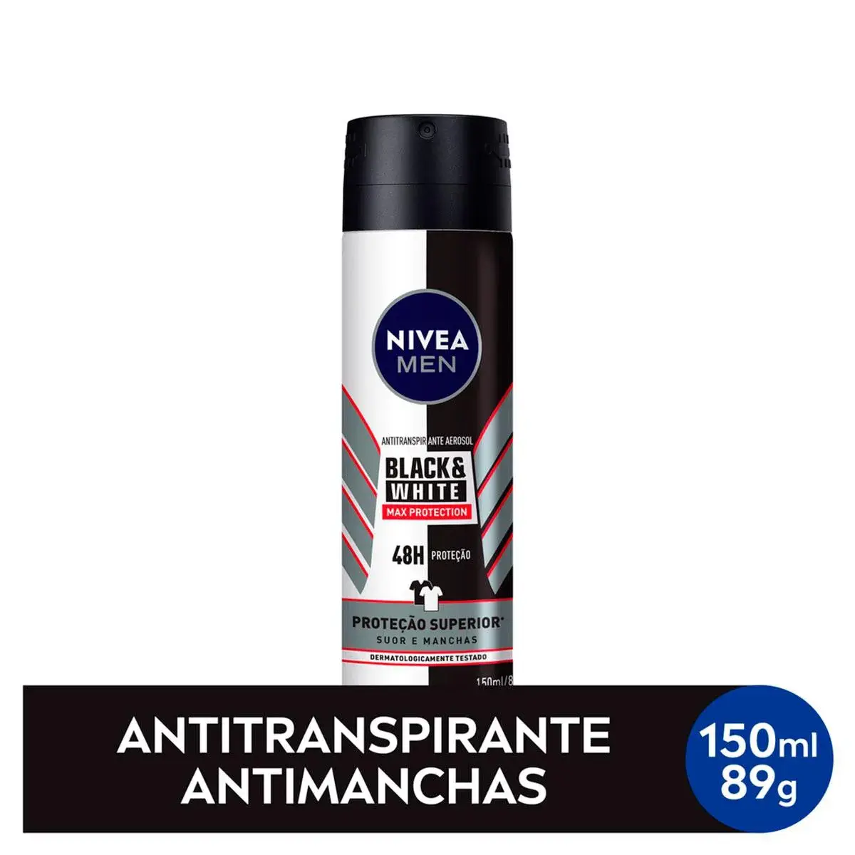 Desodorante Nivea Men Black&White Máxima Proteção Aerosol 150ml