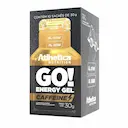 Suplemento Energético Go Energy Gel Caffeine Atlhetica Nutrition Salted Caramel com 10 sachês de 30g cada