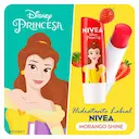Hidratante Labial Nivea Morango Shine Disney Bela 4,8g