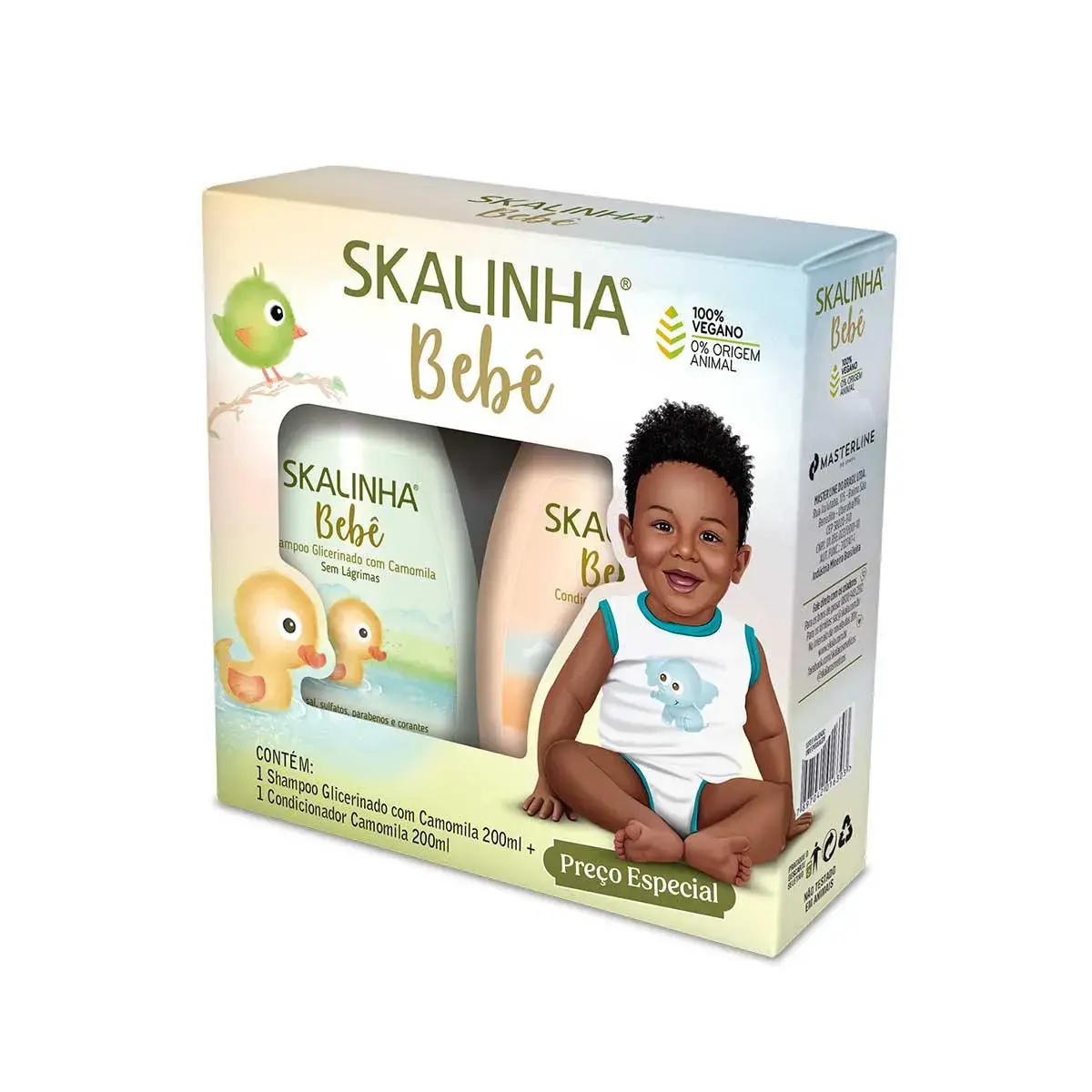 Kit Shampoo + Condicionador Skalinha Bebê Camomila com 200ml cada