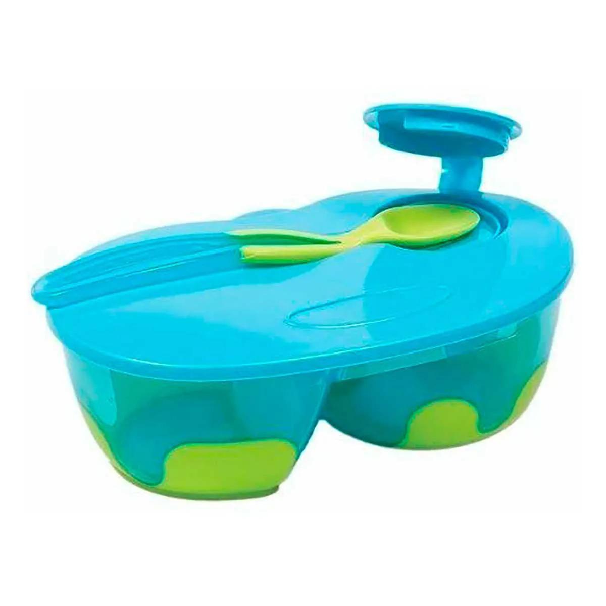 Kit Refeição com Divisória Buba Baby Azul com 1 unidade