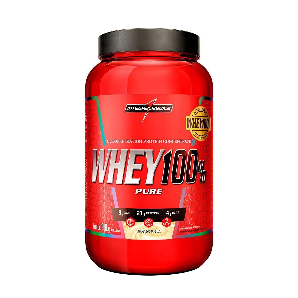 Whey 100% Pure Integralmedica Baunilha 900g
