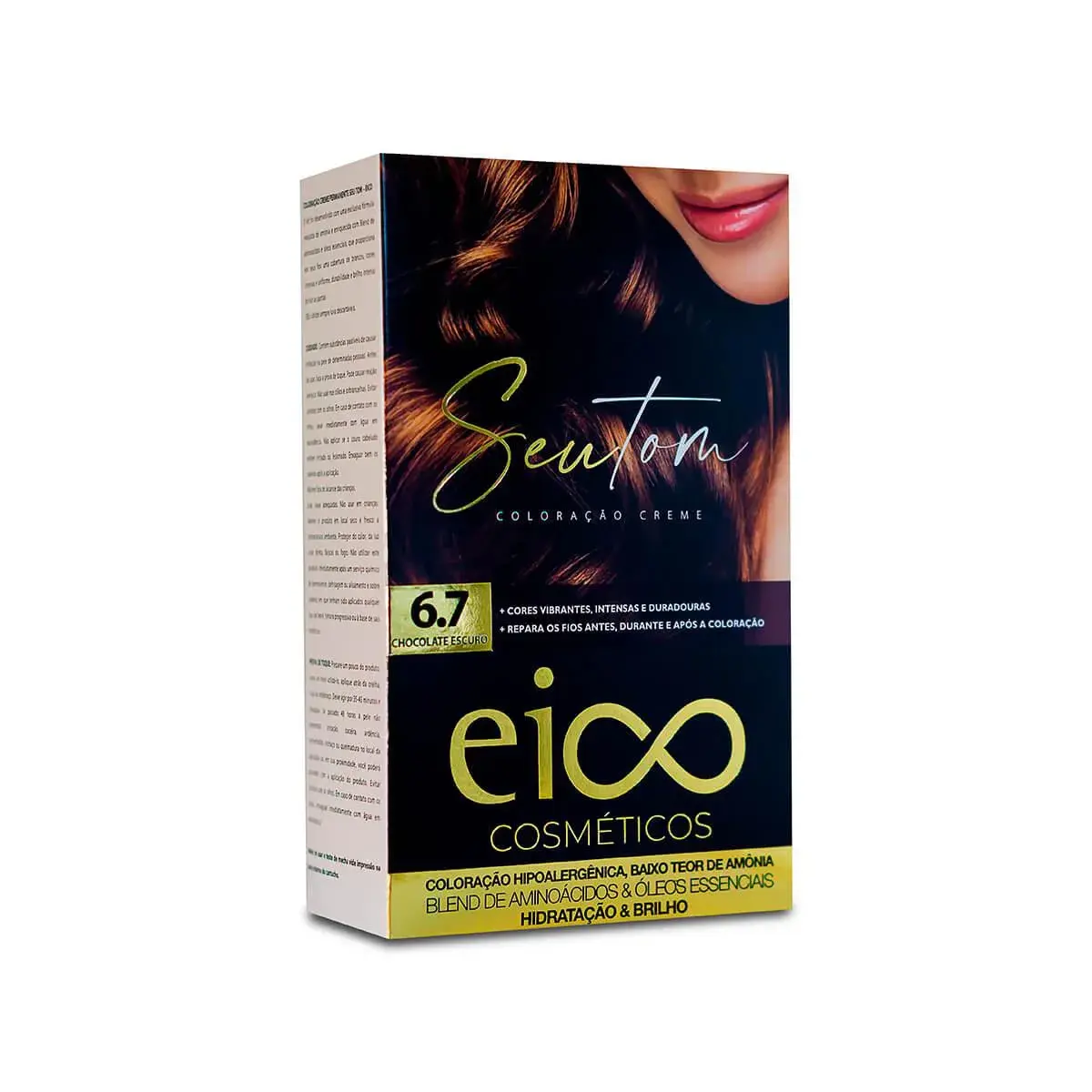 Tintura Eico Seu Tom 6.7 Chocolate Escuro com 1 Unidade