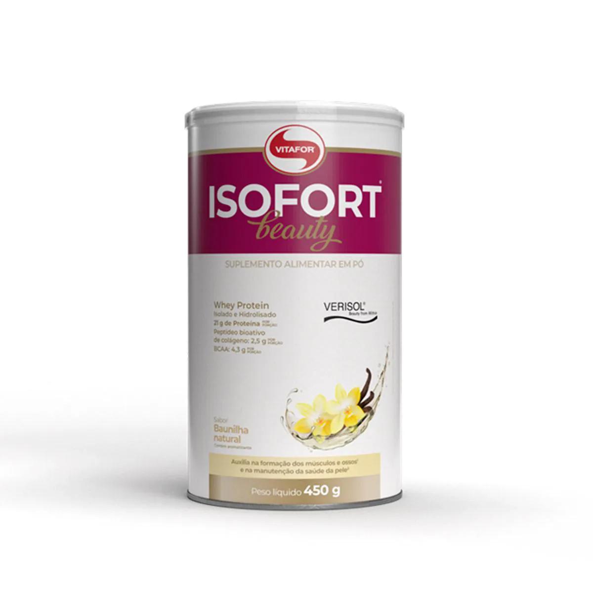 Suplemento Alimentar Vitafor Isofort Beauty Baunilha 450g