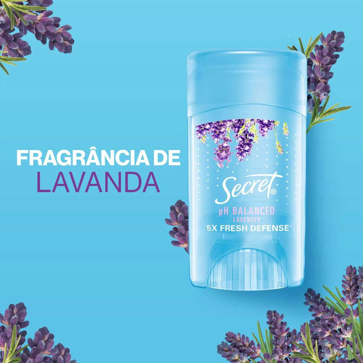 Desodorante em Gel Secret Lavanda - com 45g