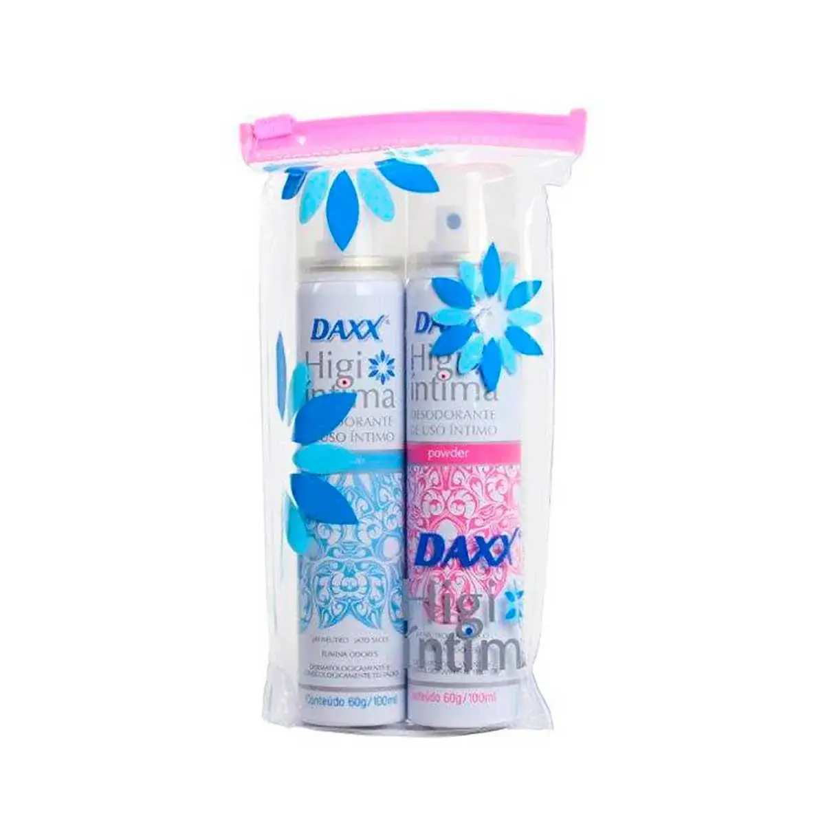 Kit Desodorante Íntimo Daxx Powder com 100ml + Suave com 100ml