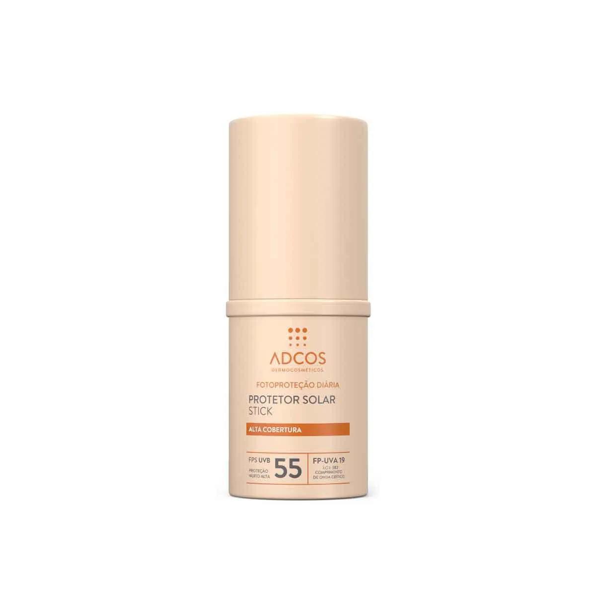 Protetor Solar Facial Stick FPS55 Adcos Nude 17g