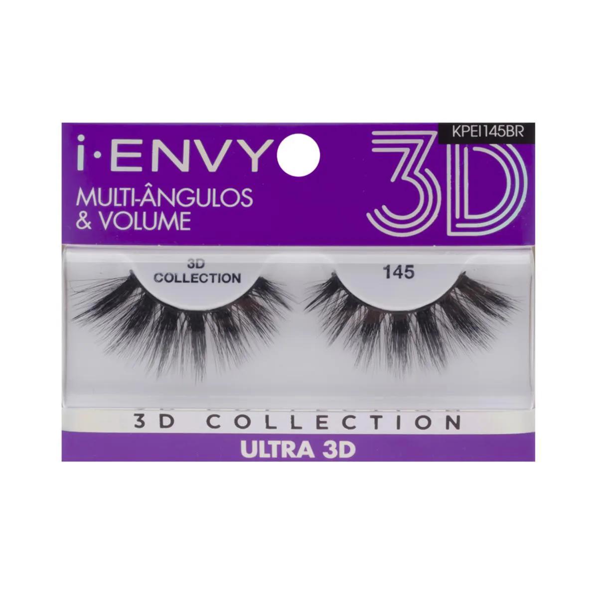 Cílios Postiços 3D I-Envy Lash Collection Ultra 145 - 1 unidade