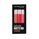 Kit Maybelline NY - 3 Batons Líquidos Longa Duração SuperStay Matte Ink