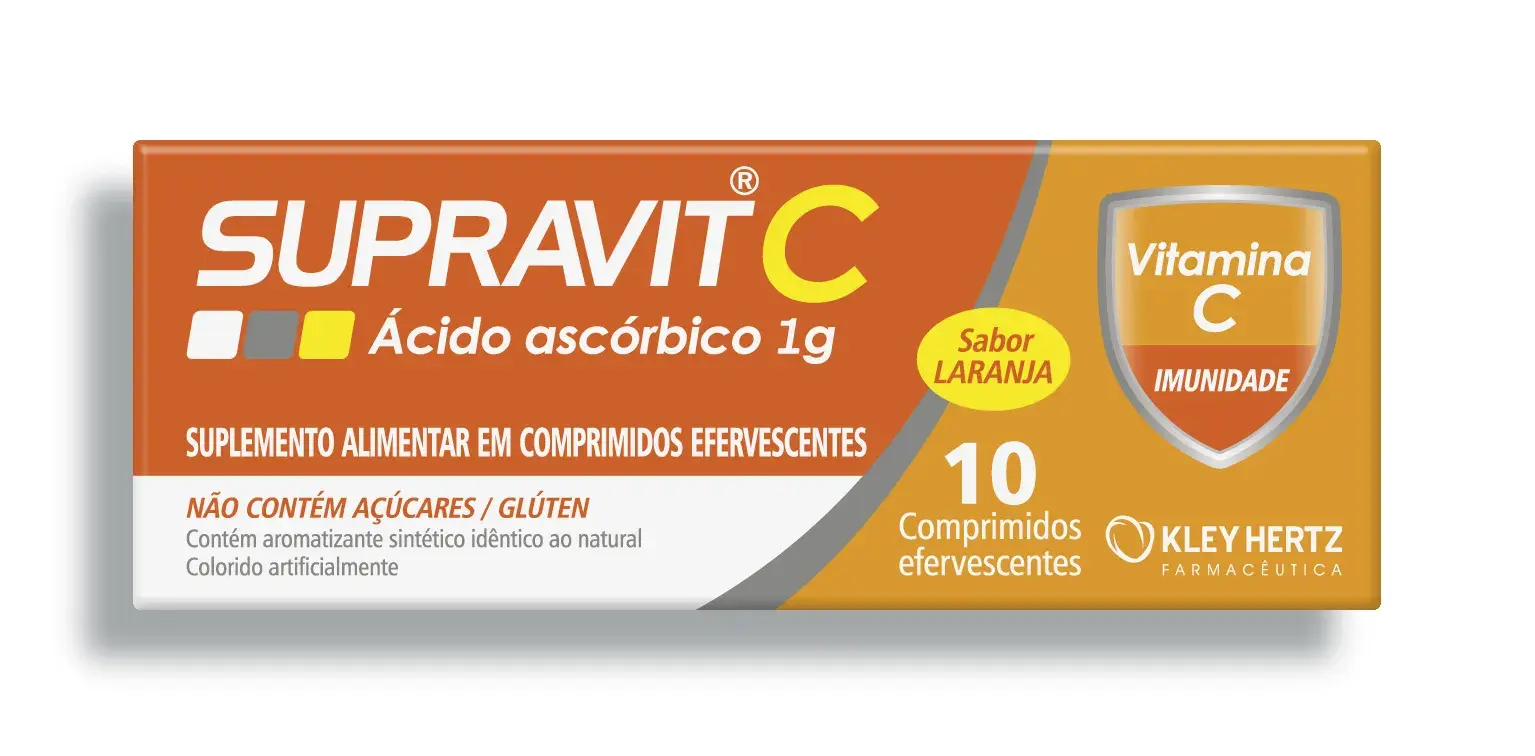 Vitamina C Supravit C 1g 10 comprimidos efervescentes