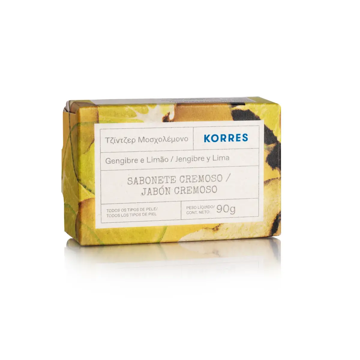 Sabonete em Barra Korres Gengibre e Limão 90g