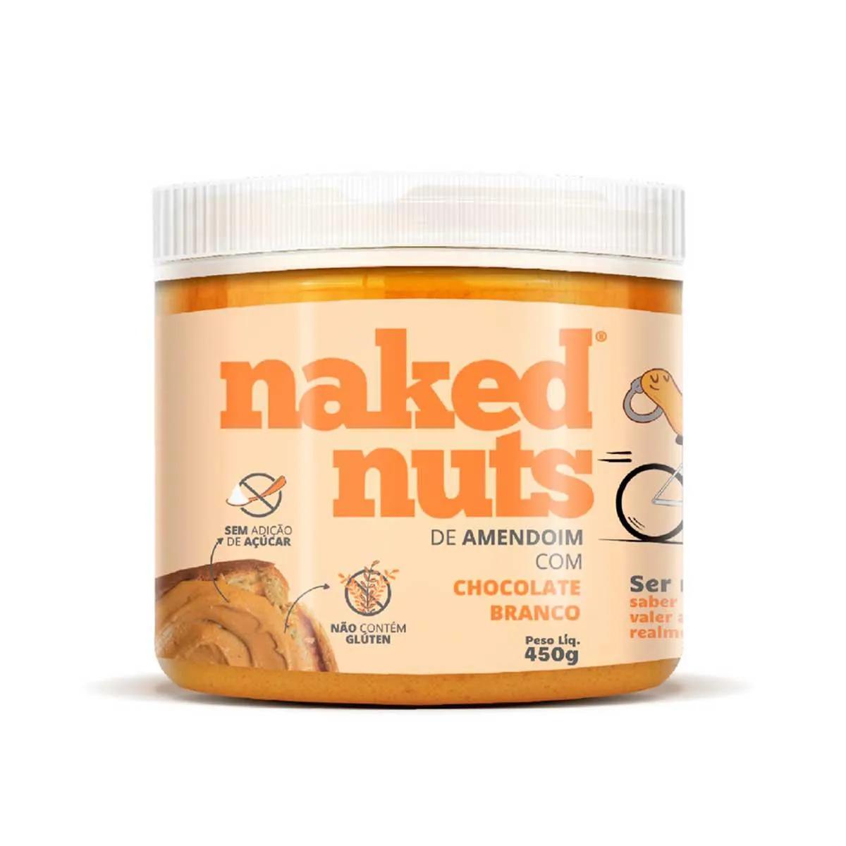 Pasta de Amendoim Naked Nuts com Chocolate Branco 450g
