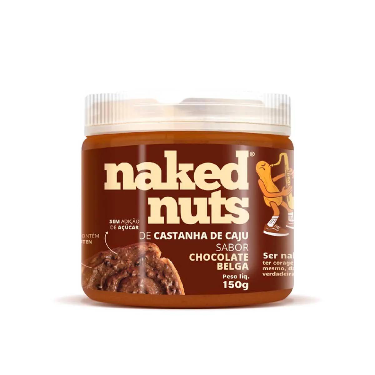 Pasta de Castanha de Caju Naked Nuts com Chocolate Belga 150g